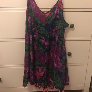 Urban Outfitters Purple Floral Romper